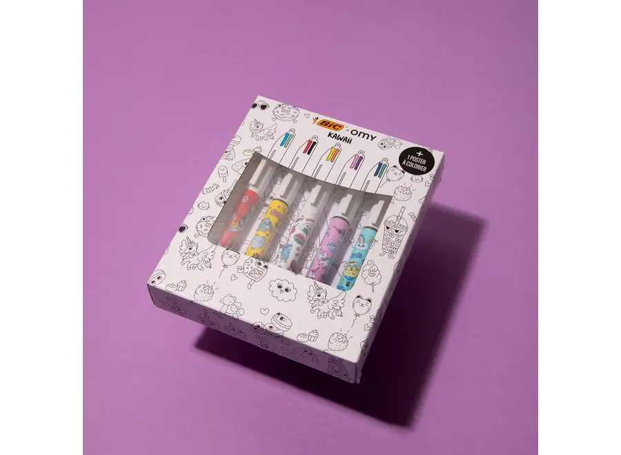 Coffret 5 Stylos Kawaii