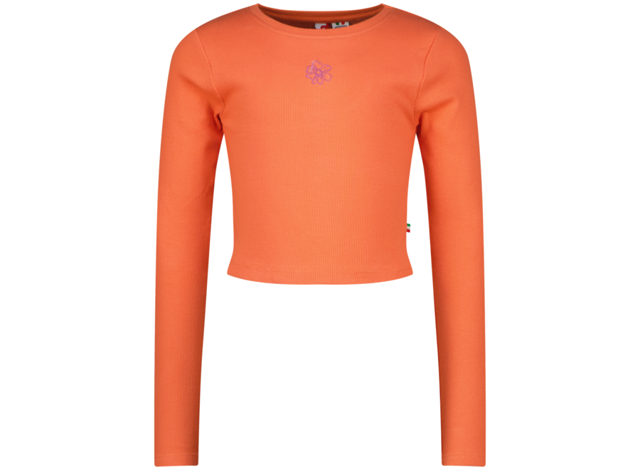 Meisjes T-Shirt G- Basic- crop rib longsleeve