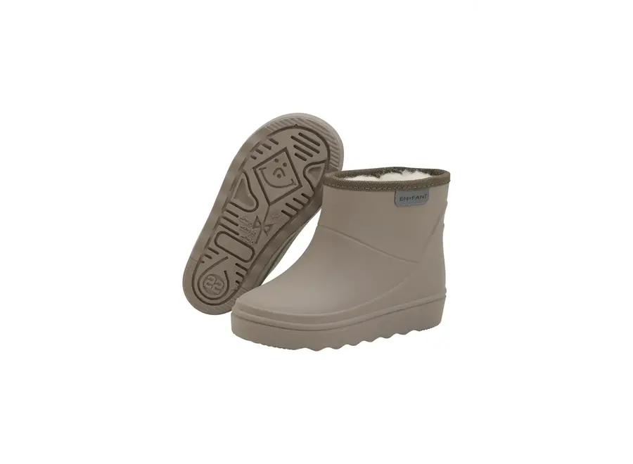Thermo Boots Solid Short Pine Bark