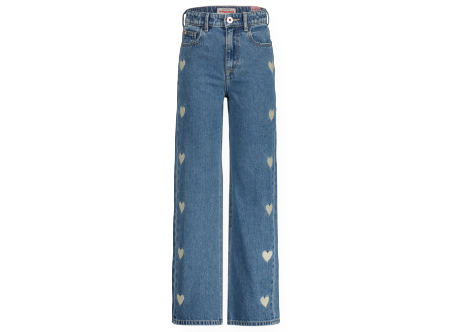 Meisjes Jeans Cato Heart Wide Leg