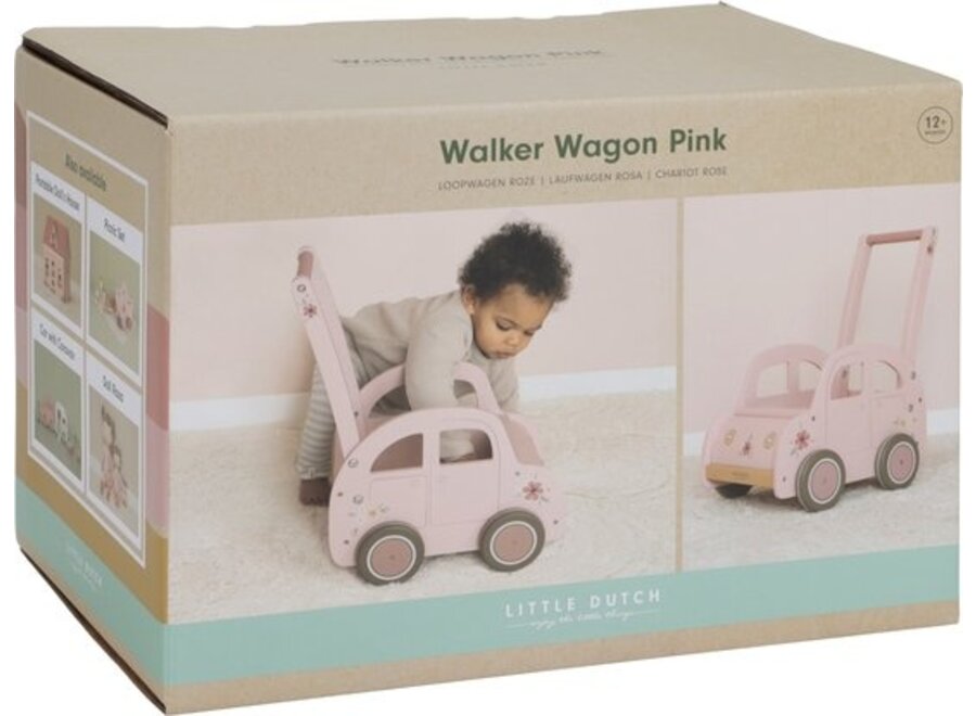 Loopwagen roze