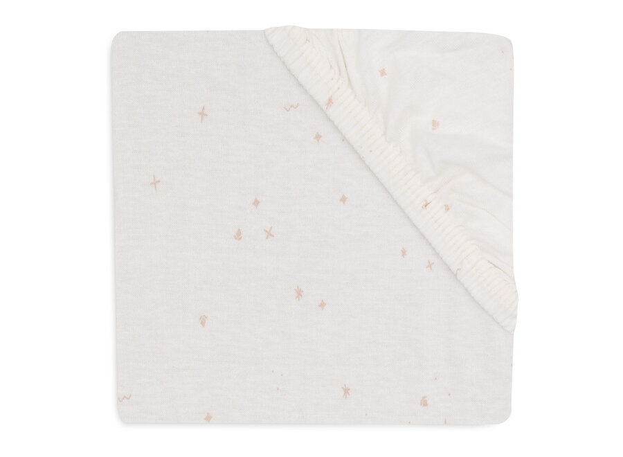 Hoeslaken Jersey 60x120cm Twinkling Wild Rose