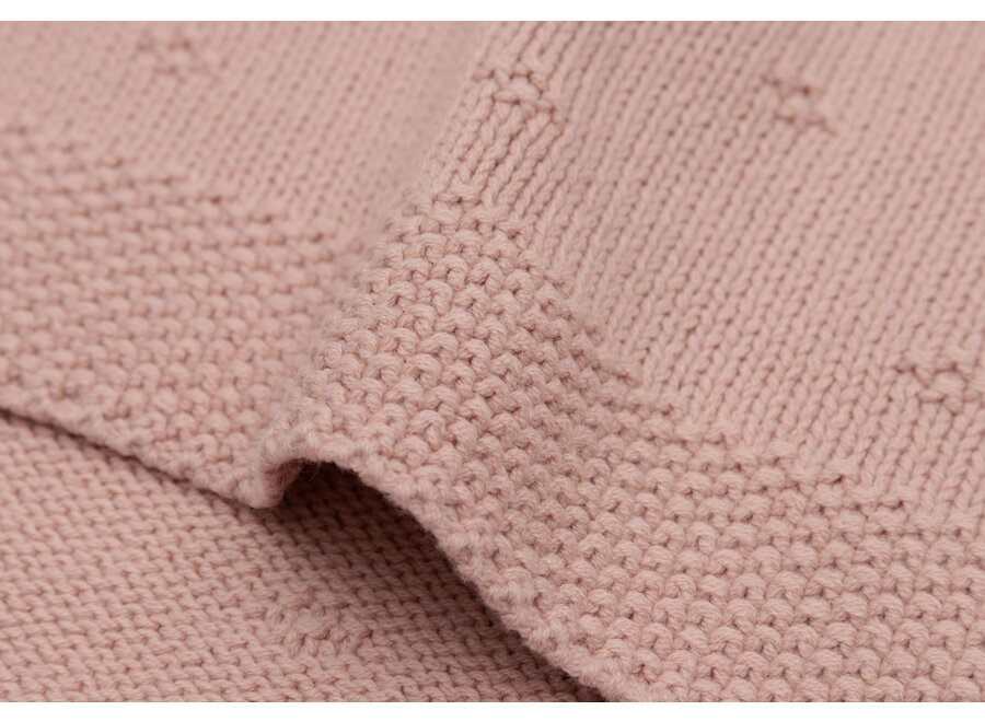 Deken Wieg 75x100cm Cosy Knit Wild Rose