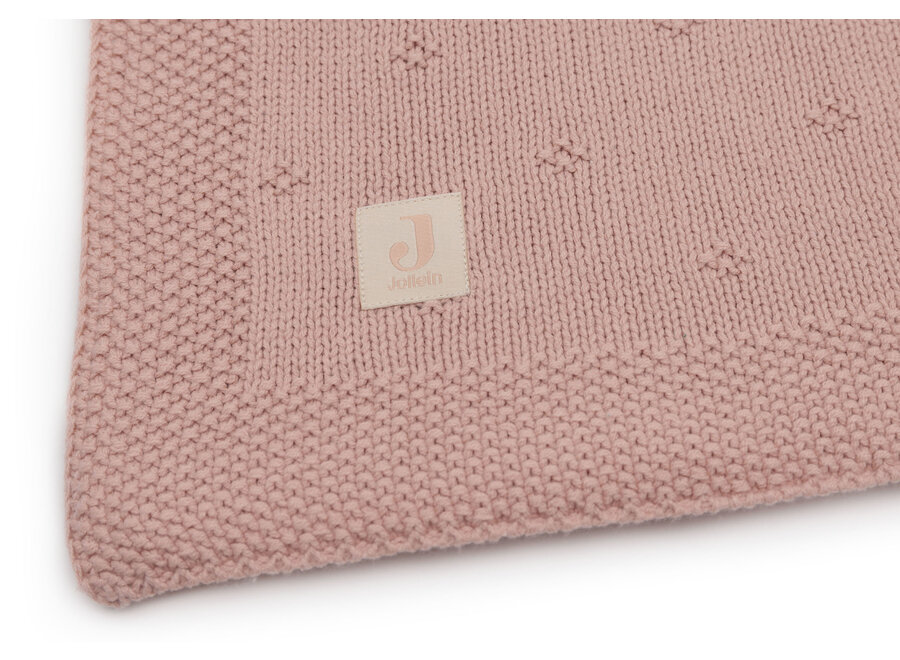 Deken Wieg 75x100cm Cosy Knit Wild Rose
