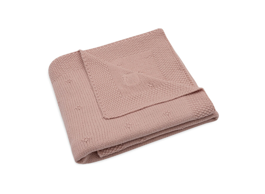 Deken Wieg 75x100cm Cosy Knit Wild Rose