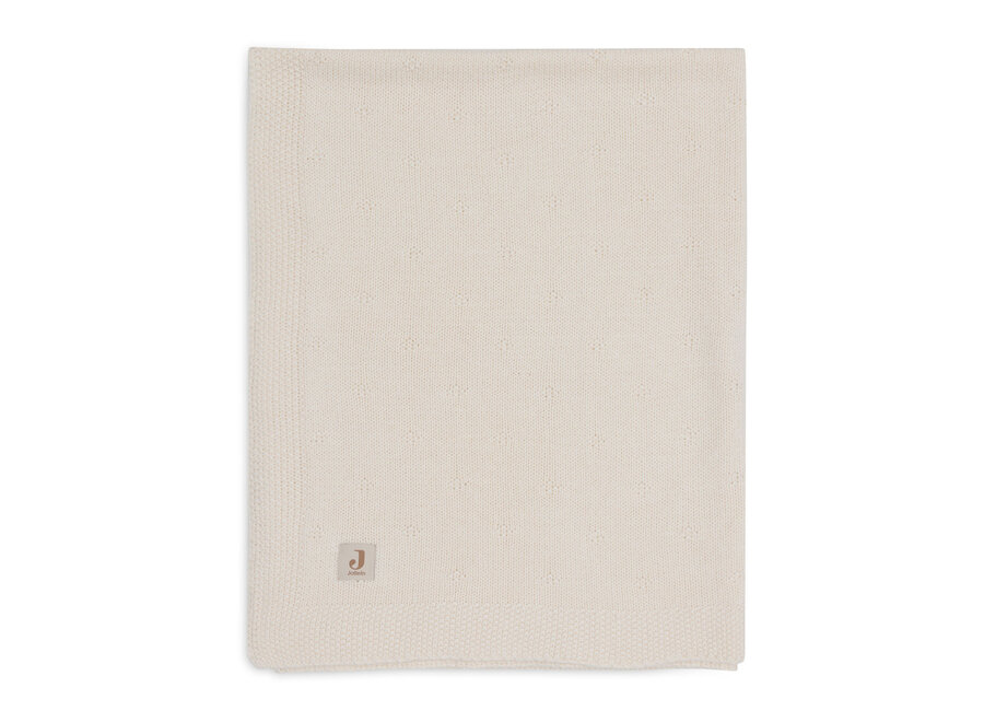 Deken Ledikant 100x150cm Cosy Knit Ivory