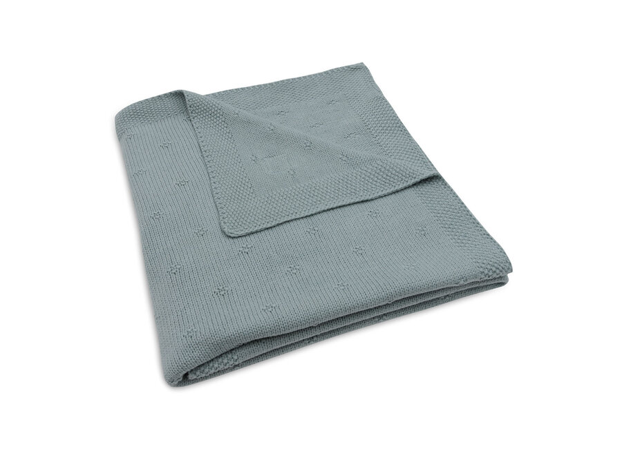 Deken Ledikant 100x150cm Cosy Knit Sea Green