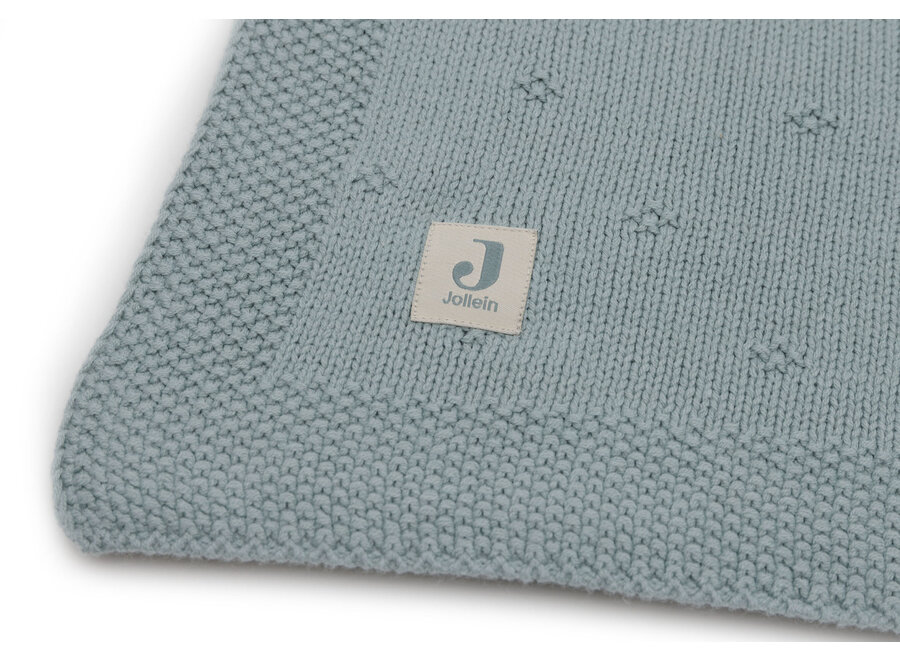 Deken Ledikant 100x150cm Cosy Knit Sea Green