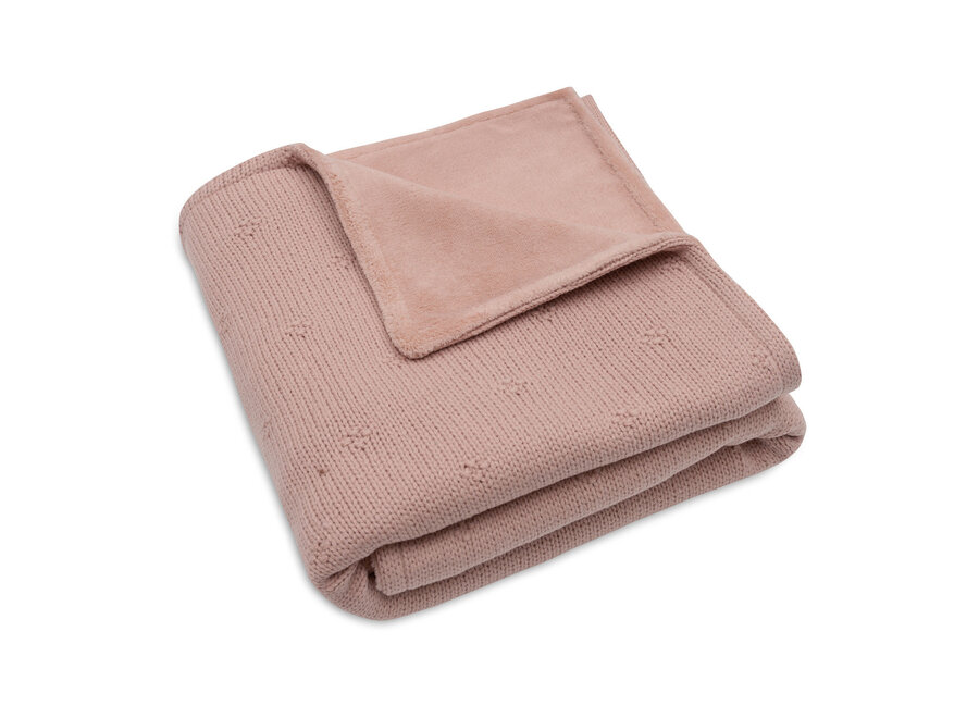 Deken Wieg 75x100cm Cosy Knit Wild Rose/Velvet