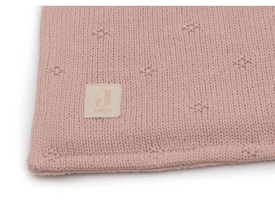 Deken Wieg 75x100cm Cosy Knit Wild Rose/Velvet