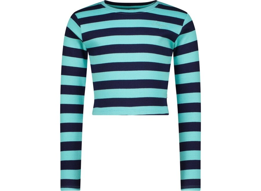 Meisjes Longsleeve G-Basic-Crop rib Stripe