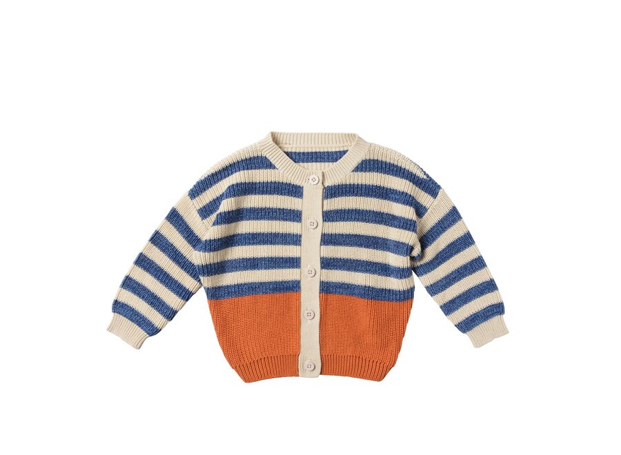 Stripe Knit | Relaxed Cardigan