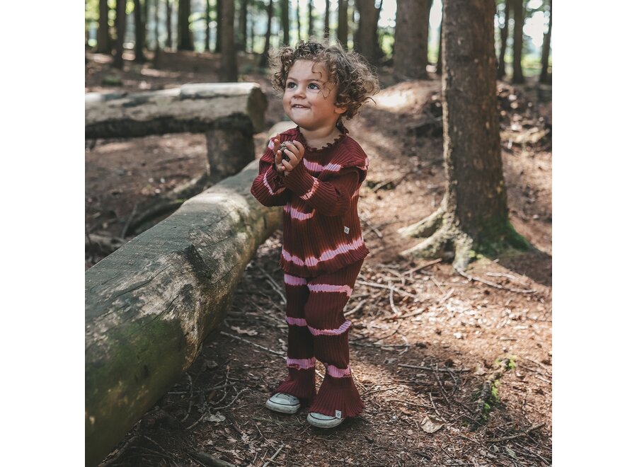 Tie Dye Stripe | Flared Legging