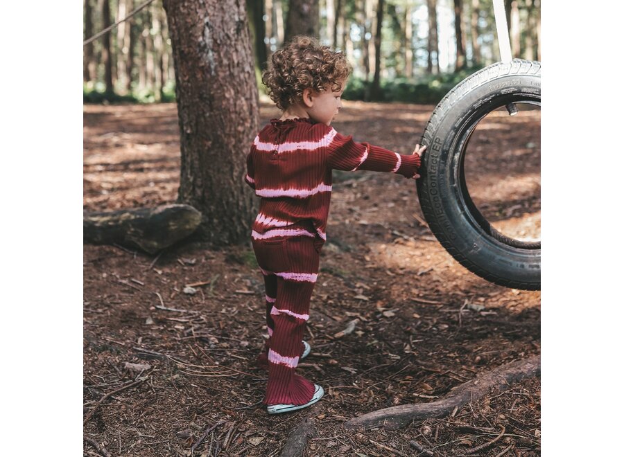 Tie Dye Stripe | Flared Legging