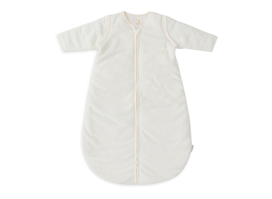 Slaapzak met afritsbare mouw rond 90cm Rib Ivory