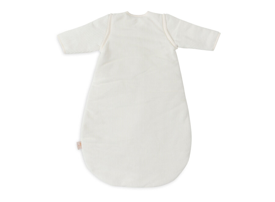 Slaapzak met afritsbare mouw Rond 70cm Rib Ivory