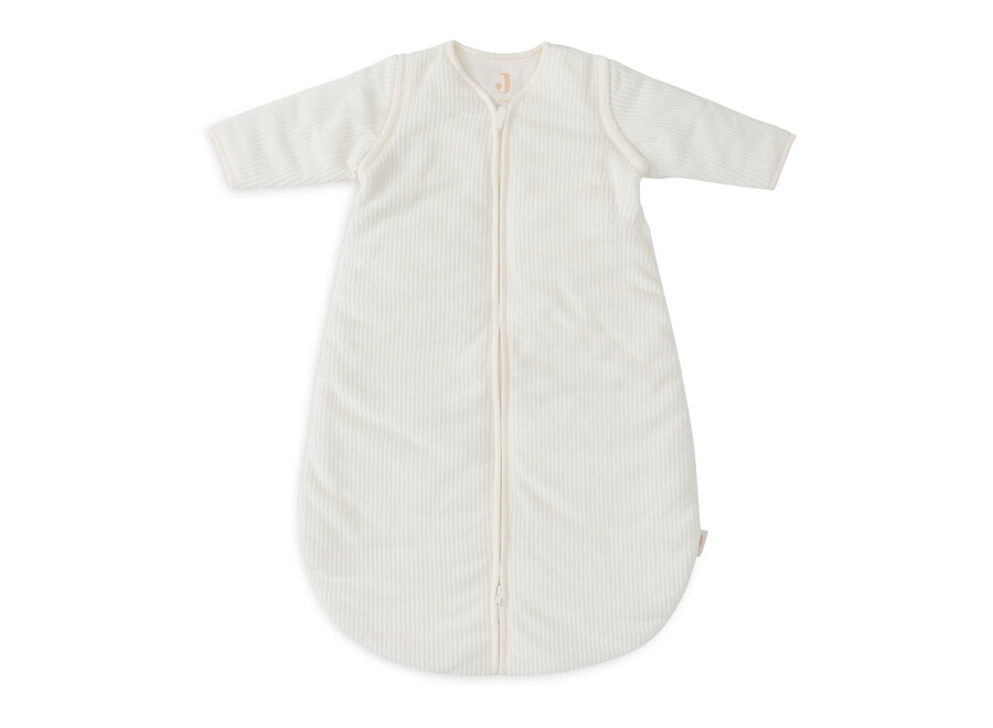 Slaapzak met afritsbare mouw Rond 70cm Rib Ivory