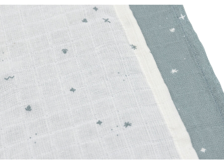 Hydrofiele Doek Small 70x70cm Twinkling Sea Green (3pack)