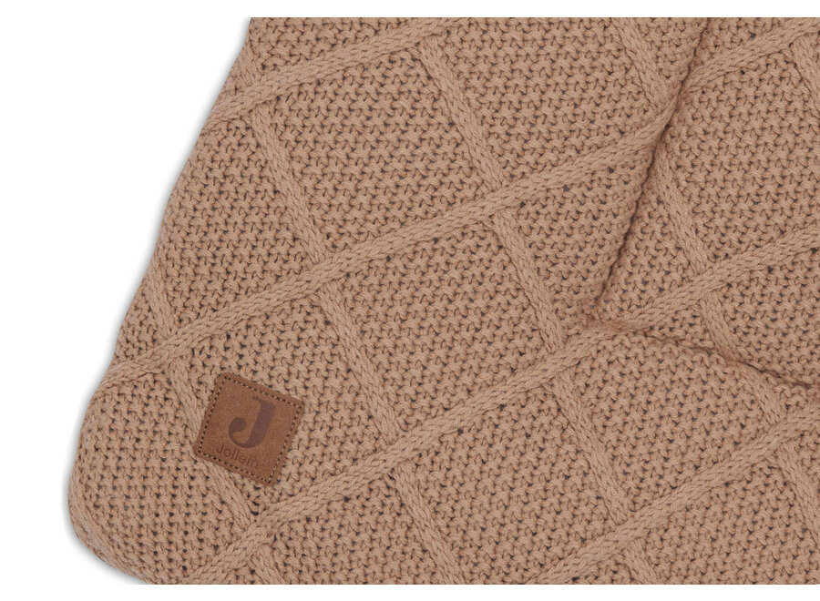 Boxkleed 75x95cm Check Knit Biscuit