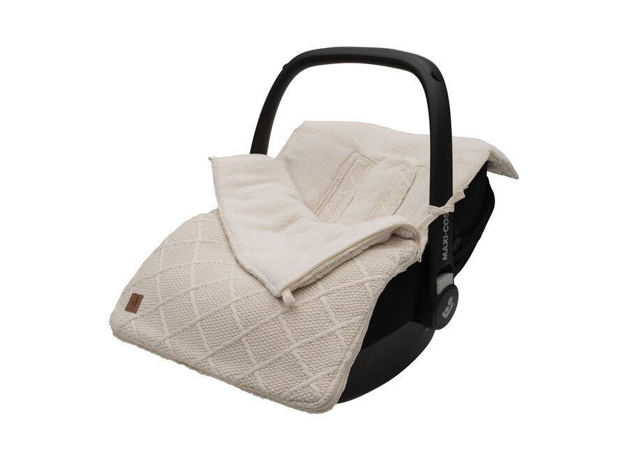 Voetenzak groep 0+ 3/5 punts Check Knit Oatmeal