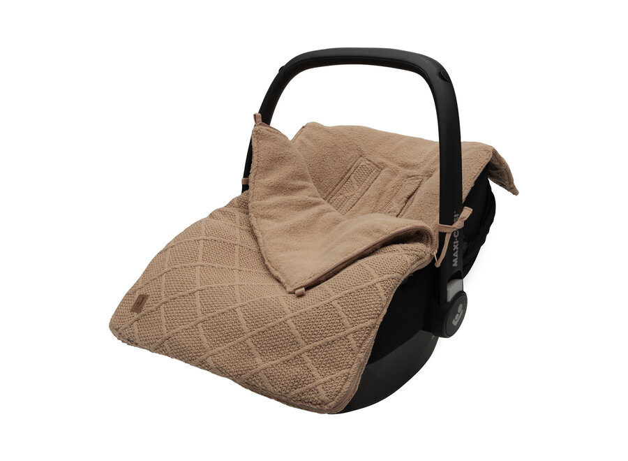 Voetenzak groep 0+ 3/5 punts Check Knit Biscuit