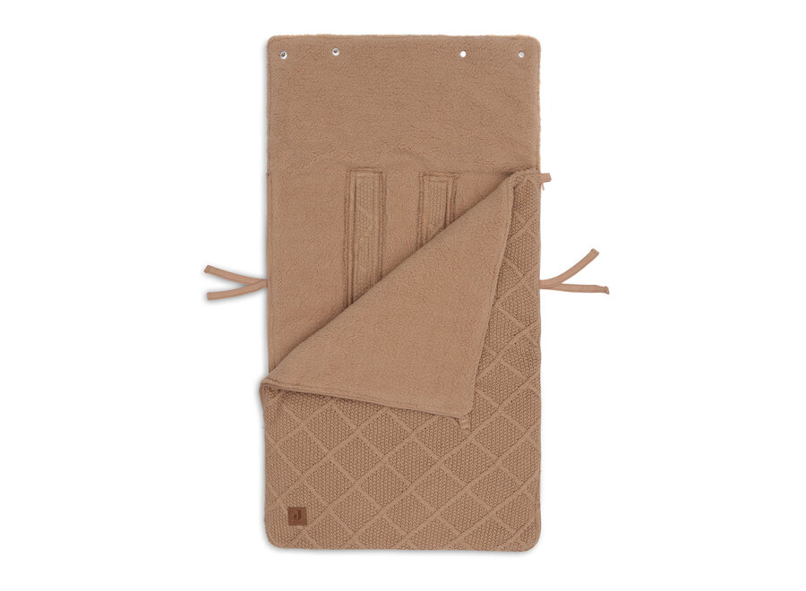 Voetenzak groep 0+ 3/5 punts Check Knit Biscuit