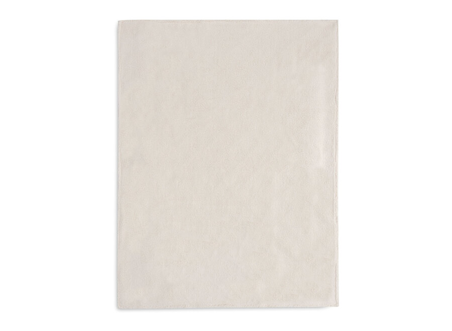 Deken Wieg 75x100cm Check Knit Oatmeal/Teddy Fleece
