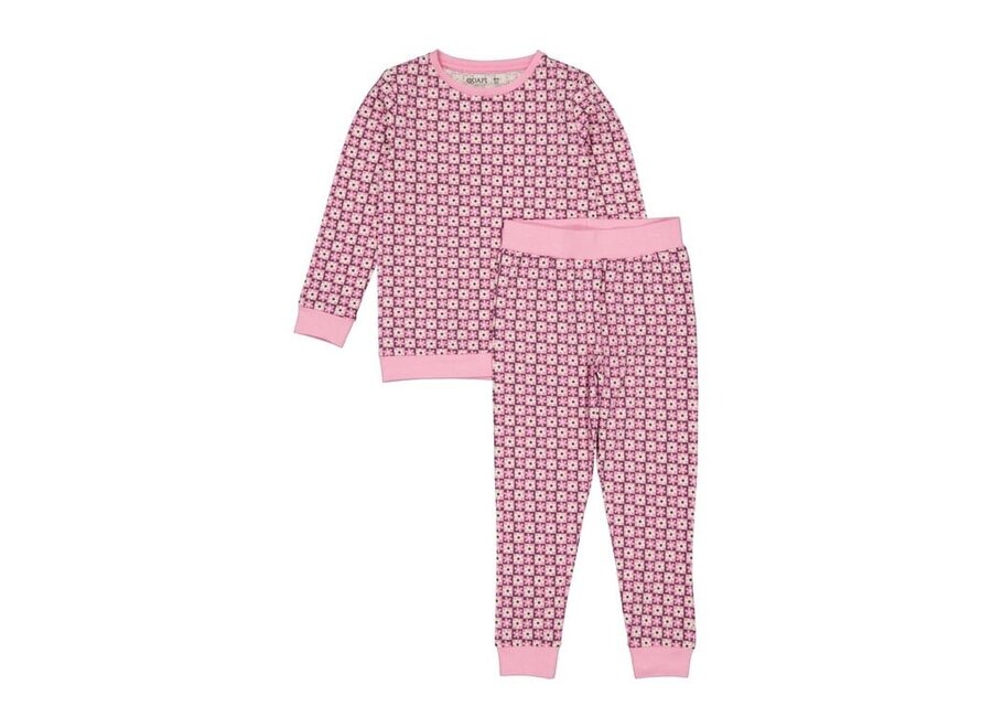 Meisjes Pyama Puck Pink Flower