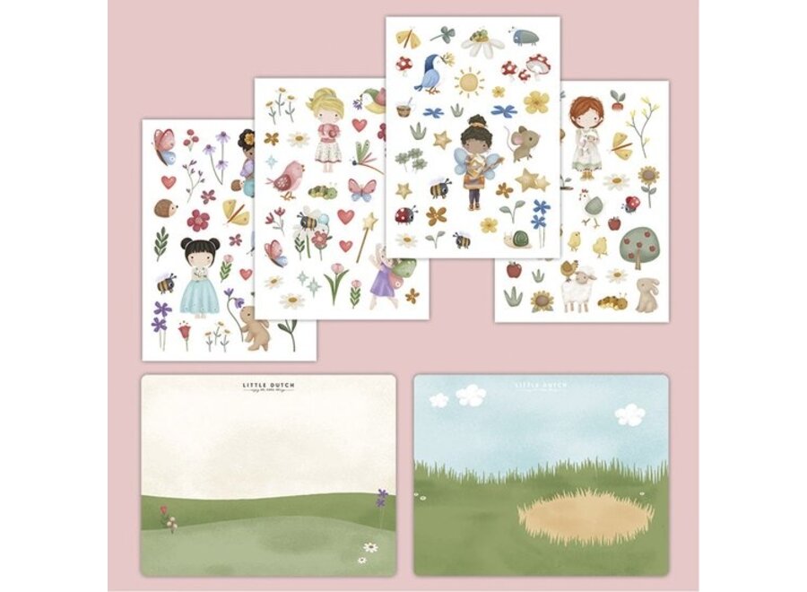 Raam stickers - Rosa and Friends