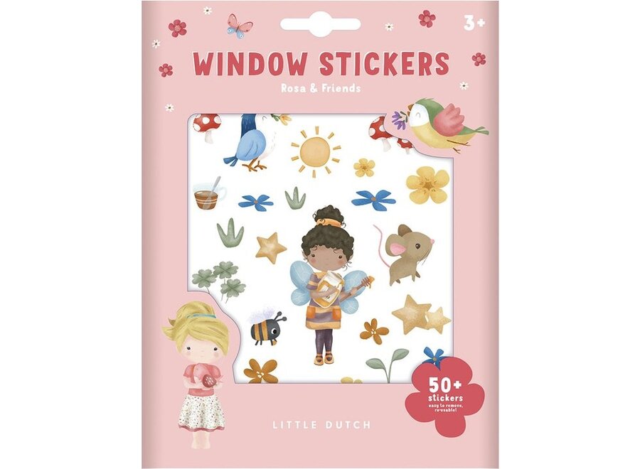 Raam stickers - Rosa and Friends