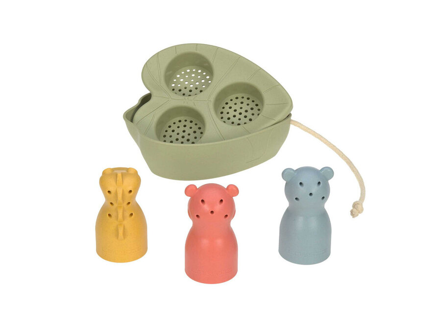 Boat toy set water friends olive