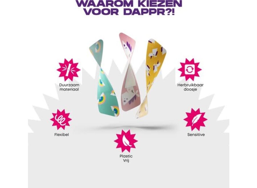 Dappr Bamboe Pleisters Unicorn