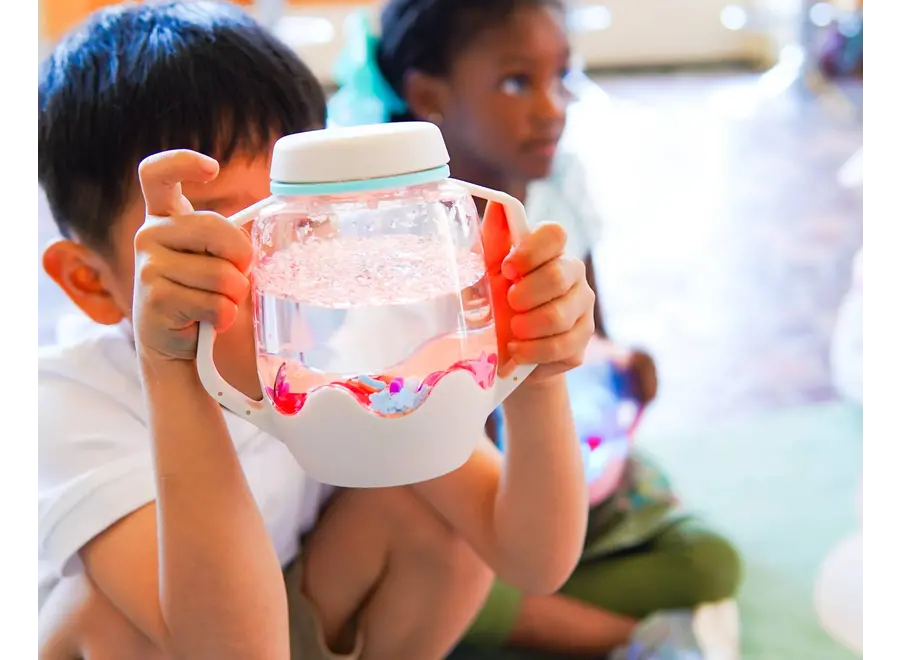 Sensory play cup - cloud grey