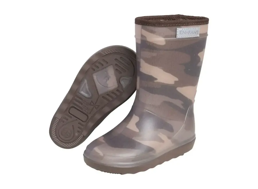 Thermo Boots  Print Dark Olive