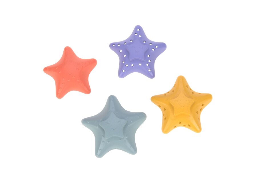 Stacking Toy Starfisch pink/lillac/yellow/blue