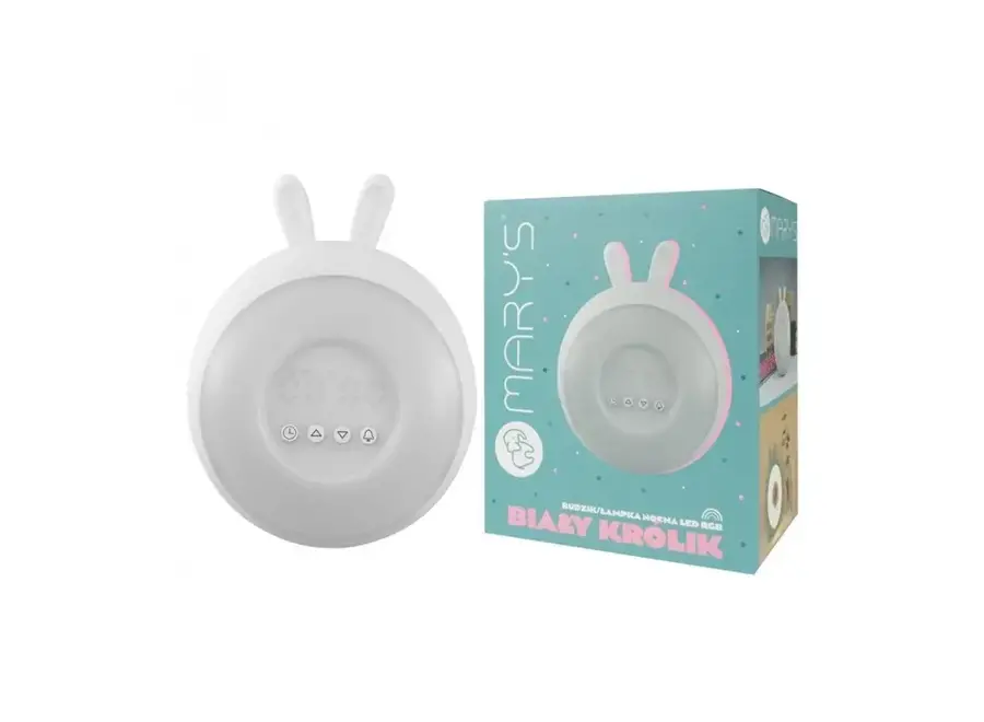 Alarm Clock/Led Lamp - Bunny - White