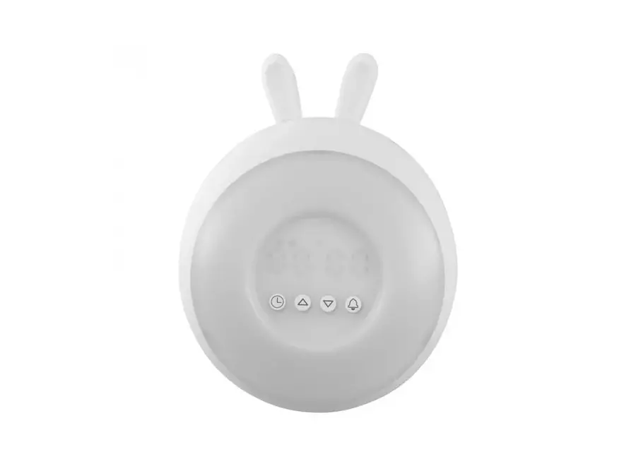 Alarm Clock/Led Lamp - Bunny - White
