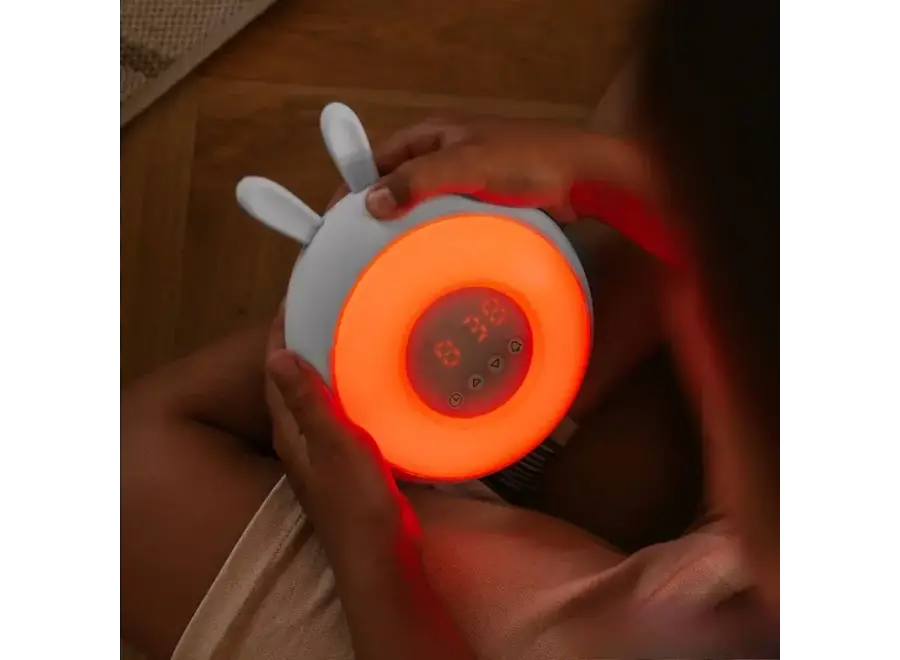Alarm Clock/Led Lamp - Bunny - White