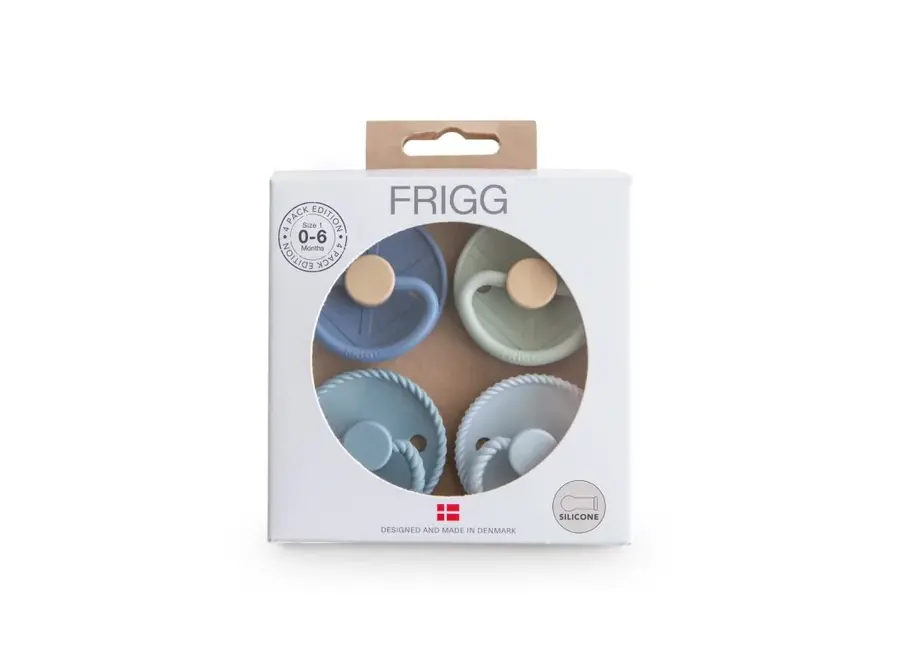 4-pack Spenen silicone T2 -  Skyline Serenity