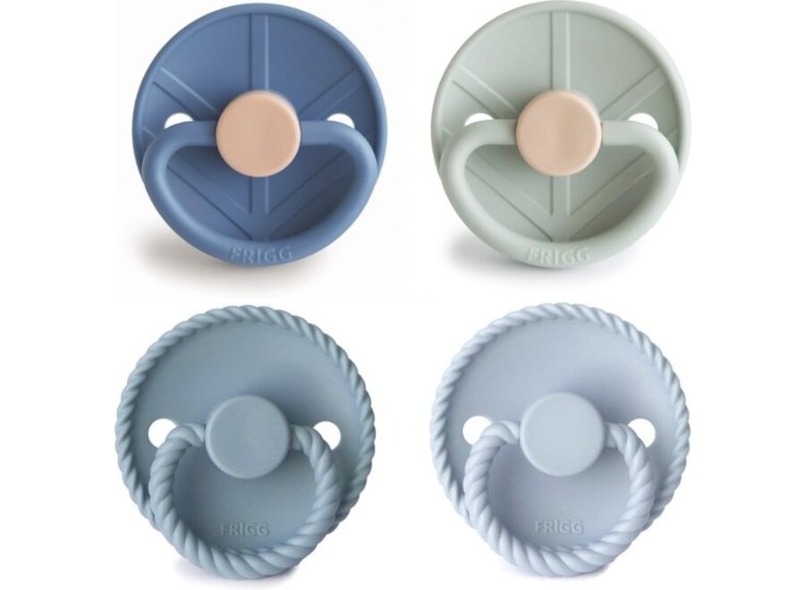 4-pack Spenen silicone T1 - Skyline Serenity