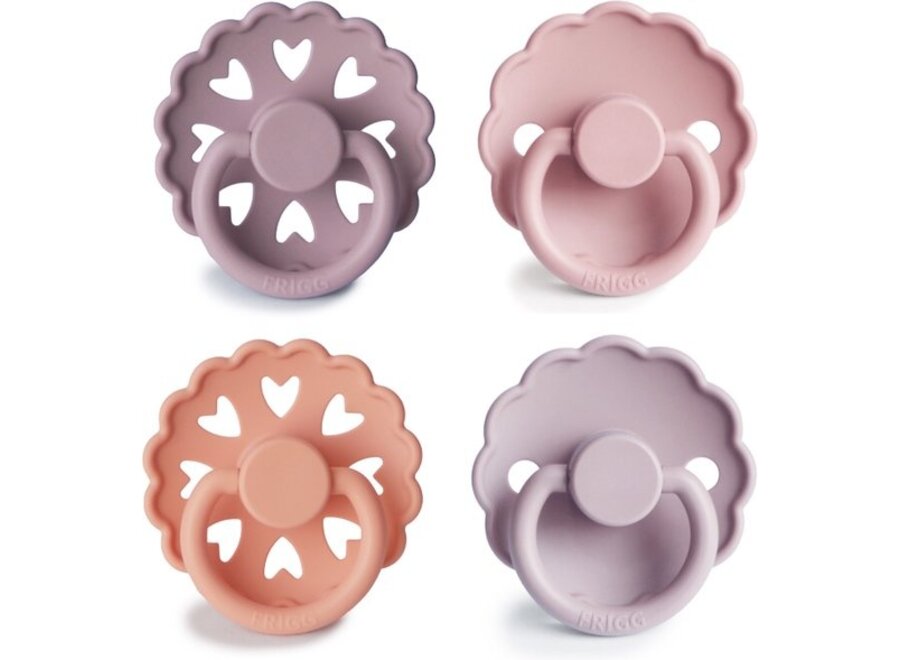 4-pack Spenen silicone T1 - Sunset Bliss