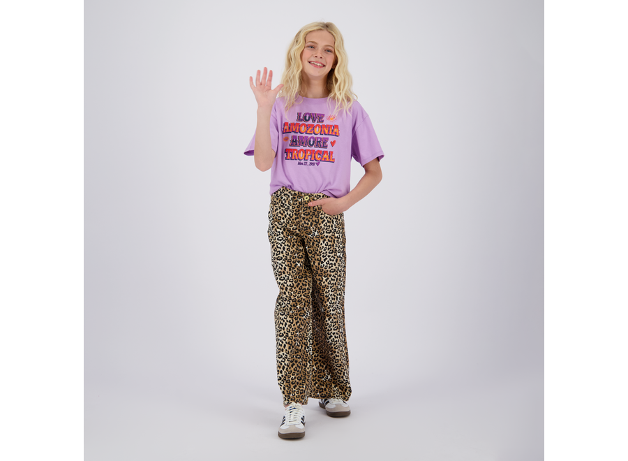 Meisjes Broek Cassie Leopard