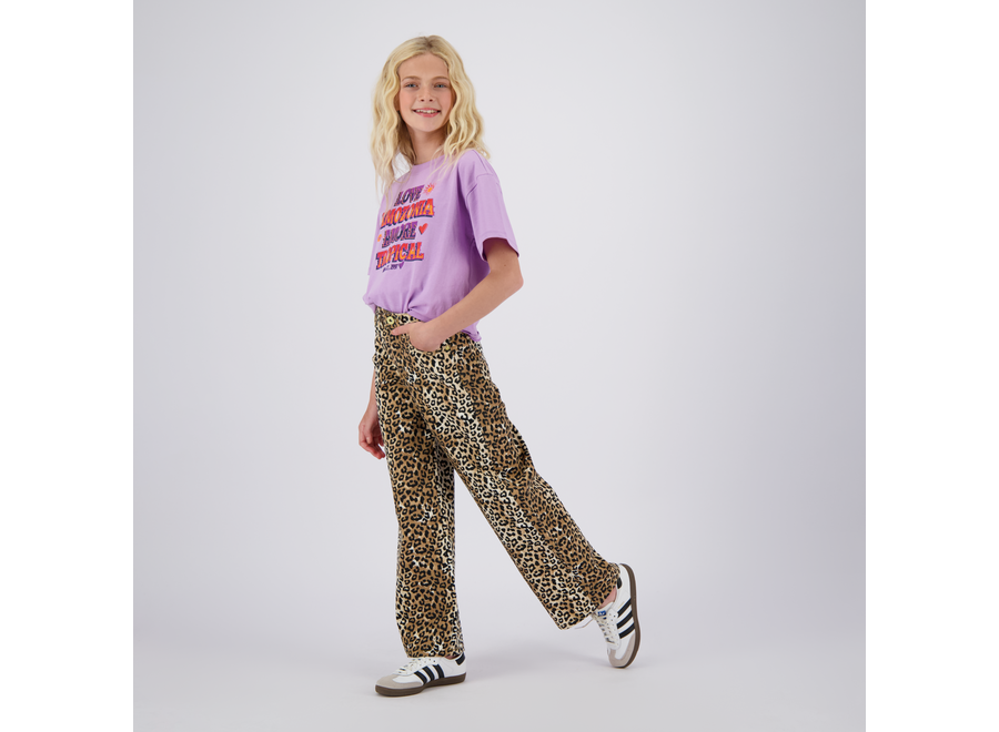 Meisjes Broek Cassie Leopard