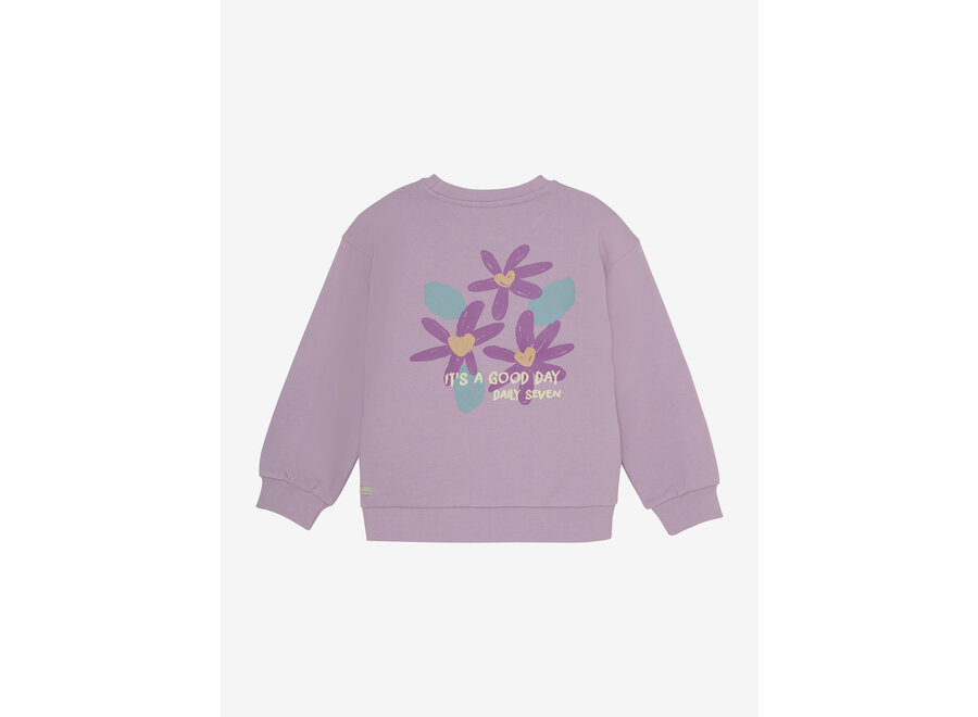 Meisjes Trui Flower Backprint
