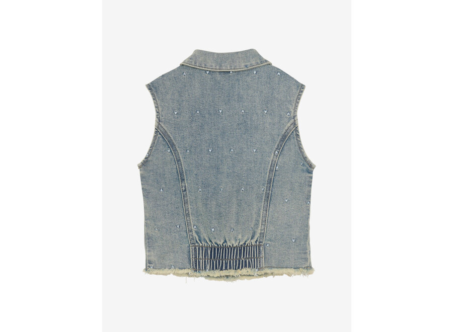 Daily Seven - Denim Sleeveless Jacket AOP