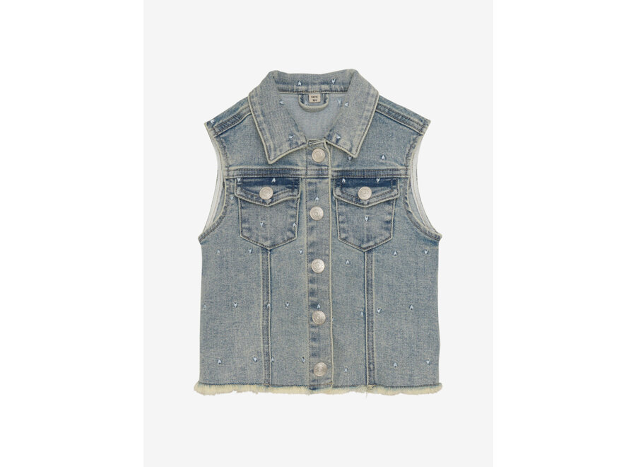 Daily Seven - Denim Sleeveless Jacket AOP