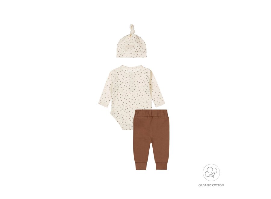 Unisex setje, Longsleeve + broekje en mutsje