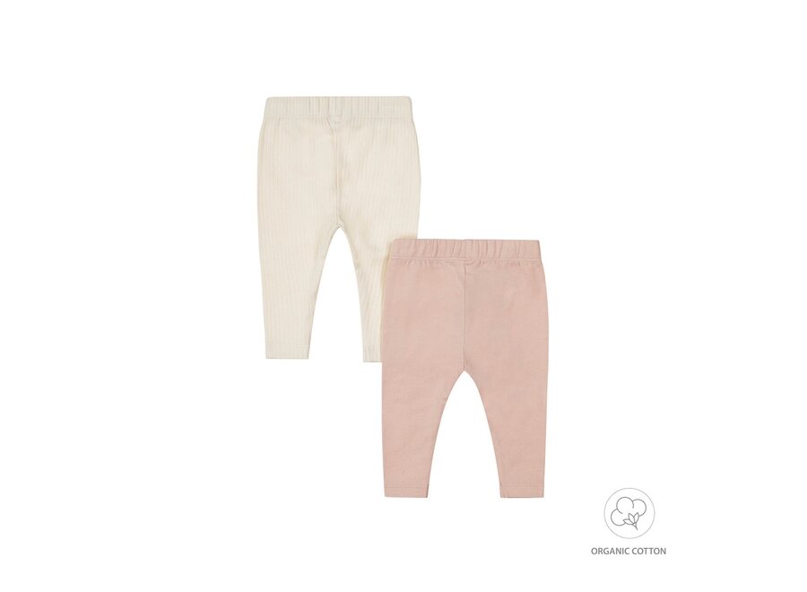 Meisjes 2-pack leggings organic cotton
