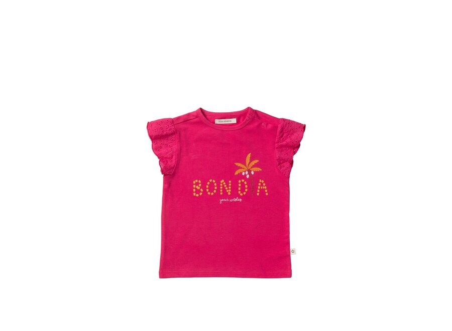 Meisjes Tshirt Bon Dia - Broderie