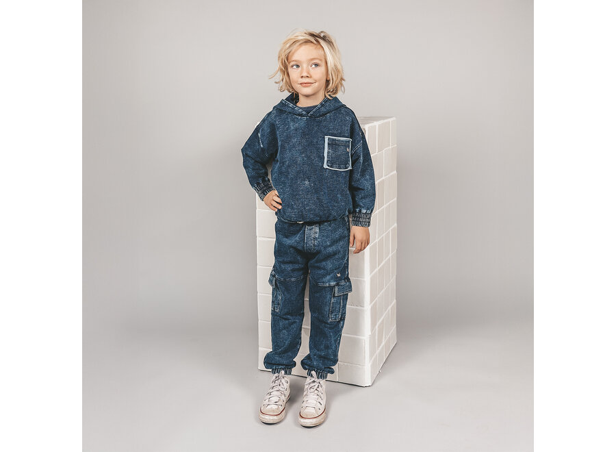 Jongens Cargo Jogger Knitted Denim
